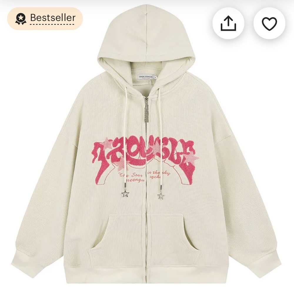 Y2K Embroidered Hoodie